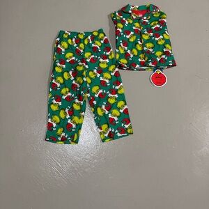 Dr. Seuss Kids Pajama Set - Green and Yellow